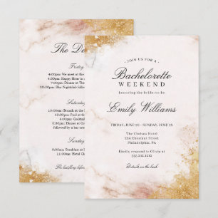Luxe Bachelorette Weekend Uitnodiging