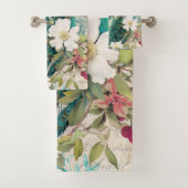 Luxe baden: Elegante Peacock badhanddoek set Bad Handdoek (Insitu)