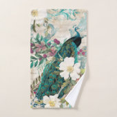 Luxe baden: Elegante Peacock badhanddoek set Bad Handdoek (Handdoek)