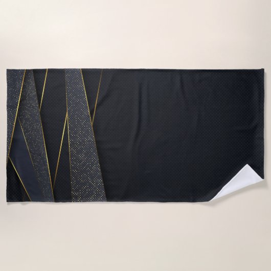 Luxe badhanddoek – modern geometrisch ontwerp (Voorkant)
