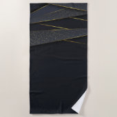 Luxe badhanddoek – modern geometrisch ontwerp (Voorkant)
