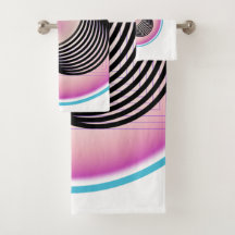 Luxe badhanddoek set ontwerp op Zazzle