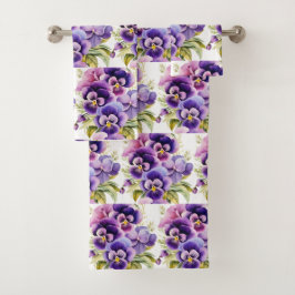 Luxe badhanddoekenset | Verwen jezelf met bloemen Bad Handdoek
