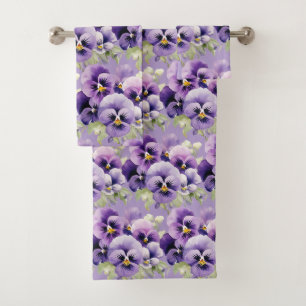Luxe badhanddoekenset Verwen jezelf met bloemen Bad Handdoek