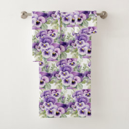 Luxe badhanddoekenset | Verwen jezelf met bloemen Bad Handdoek