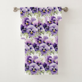 Luxe badhanddoekenset | Verwen jezelf met bloemen Bad Handdoek