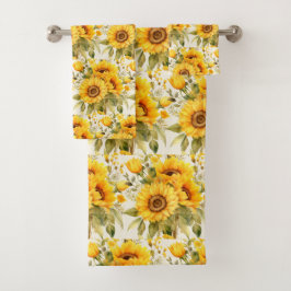 Luxe badhanddoekenset | Verwen jezelf met bloemen Bad Handdoek