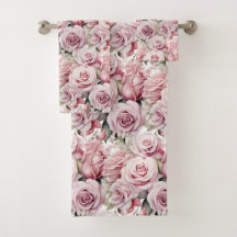 Luxe badhanddoekenset | Verwen jezelf met bloemen