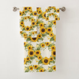 Luxe badhanddoekenset | Verwen jezelf met bloemen Bad Handdoek