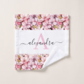 Luxe badhanddoekenset | Verwen jezelf met bloemen Bad Handdoek (Wasdoekje)