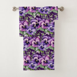 Luxe badhanddoekenset | Verwen jezelf met bloemen Bad Handdoek
