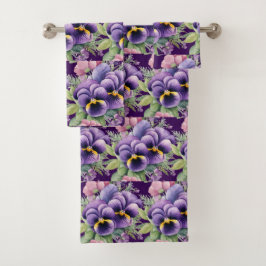 Luxe badhanddoekenset | Verwen jezelf met bloemen Bad Handdoek