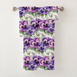 Luxe badhanddoekenset | Verwen jezelf met bloemen Bad Handdoek