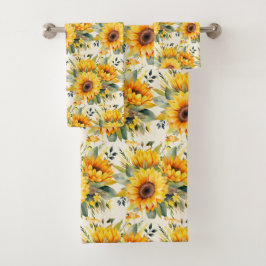 Luxe badhanddoekenset | Verwen jezelf met bloemen Bad Handdoek