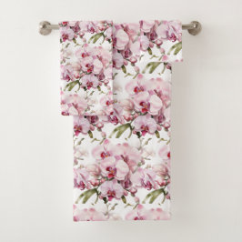 Luxe badhanddoekenset | Verwen jezelf met bloemen Bad Handdoek