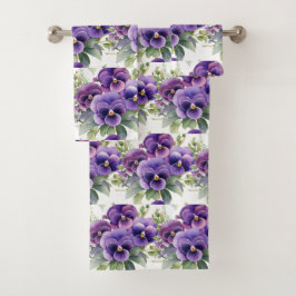 Luxe badhanddoekenset | Verwen uzelf met bloemen Bad Handdoek