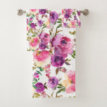 Luxe badhanddoekenset | Verwen uzelf met bloemen