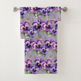 Luxe badhanddoekenset | Verwen uzelf met bloemen Bad Handdoek