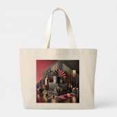 Luxe bakkerswoning grote tote bag (Achterkant)