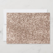 Luxe ballon glitter eerste verjaardag foto kaart (Achterkant)