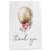 Luxe ballon Glitter Party Hartelijk dank Medium Cadeauzakje (Voorkant)