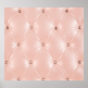 Luxe bank: oude Rozen textuur Poster