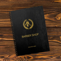 Luxe barber-winkel zwart leder ziet er goudbruin u