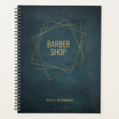 Luxe barber-winkelbediende goudelegant planner (Voorkant)