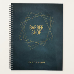 Luxe barber-winkelbediende goudelegant planner