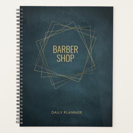 Luxe barber-winkelbediende goudelegant planner (Voorkant)