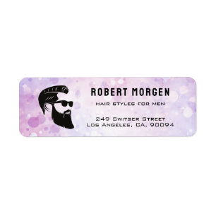 Luxe Barbershop Retouradreslabel Etiket