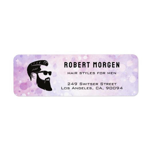 Luxe Barbershop Retouradreslabel Etiket (Voorkant)