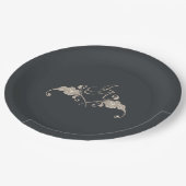 Luxe Barok Bruiloft Papieren Bord (Gekanteld)