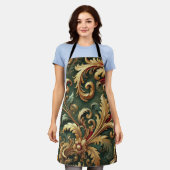 Luxe Barok Damaskpatroon Schort (Gedragen)