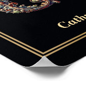 Luxe Barok Letter C Monogram Poster (Hoek)
