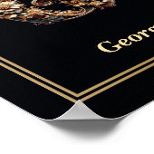 Luxe Barok Letter G Monogram Poster (Hoek)