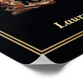 Luxe Barok Letter L Monogram Poster  (Hoek)
