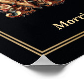 Luxe Barok Letter M Monogram Poster  (Hoek)