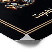 Luxe Barok Letter S Monogram Poster (Hoek)