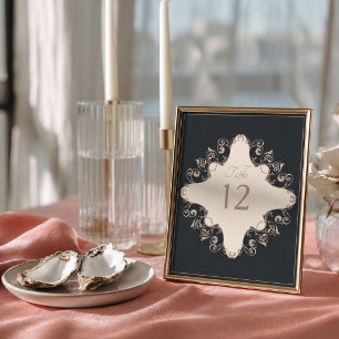 Luxe Barok Tafelnummer voor Huwelijk Poster