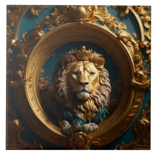 Luxe barokke keramische Tegel Tegeltje (Voorkant)