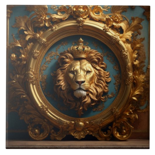 Luxe barokke keramische Tegel Tegeltje (Voorkant)