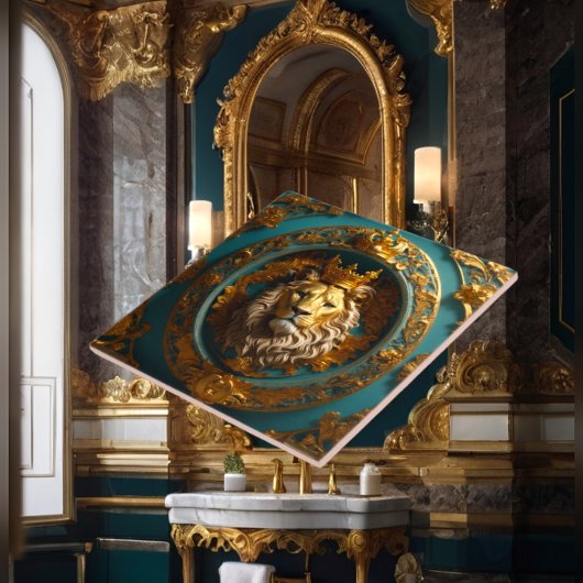 Luxe barokke keramische Tegel Tegeltje