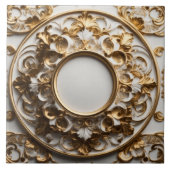 Luxe barokke keramische Tegel Tegeltje (Voorkant)