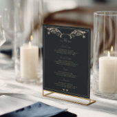 Luxe Barokke Trouw Menu Kaart