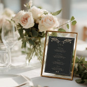 Luxe Barokke Trouw Menu Kaart
