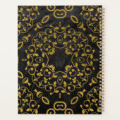 Luxe Baroque Black en Gold Planner (Achterkant)