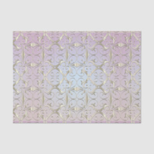 Luxe Baroque Gold Damask-patroon op pasta ombre Tissuepapier