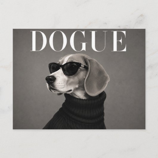 Luxe Beagle-hondenportret Briefkaart (Voorkant)