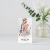 Luxe Beauty & Hair Stylist Branding Visitekaartje (Staand voorkant)